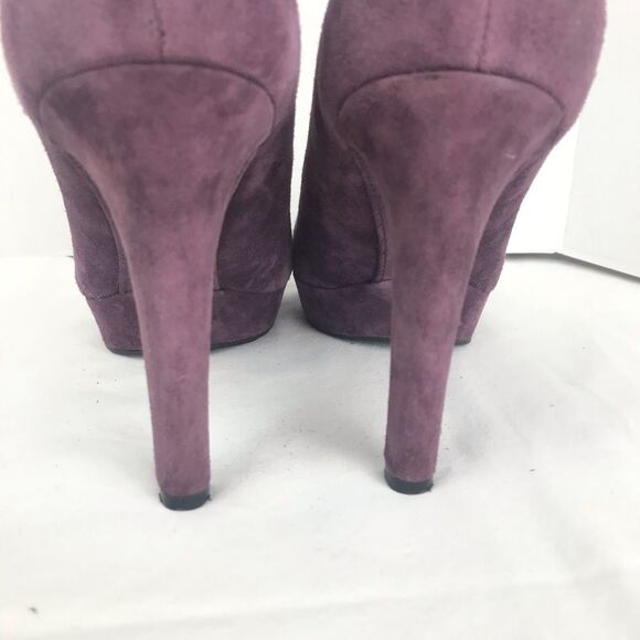 Rockport Janae Purple Suede Platform Heels Sz 10 - Picture 4 of 8